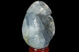 Bargain, Crystal Filled Celestine (Celestite) Egg Geode - Madagascar #98789-2